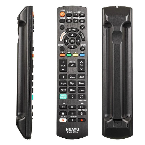 HUAYU KL RM-1378EU PANASONIC NETFLIX TUŞLU BLİSTERLİ LCD LED TV KUMANDA ürün görseli 1