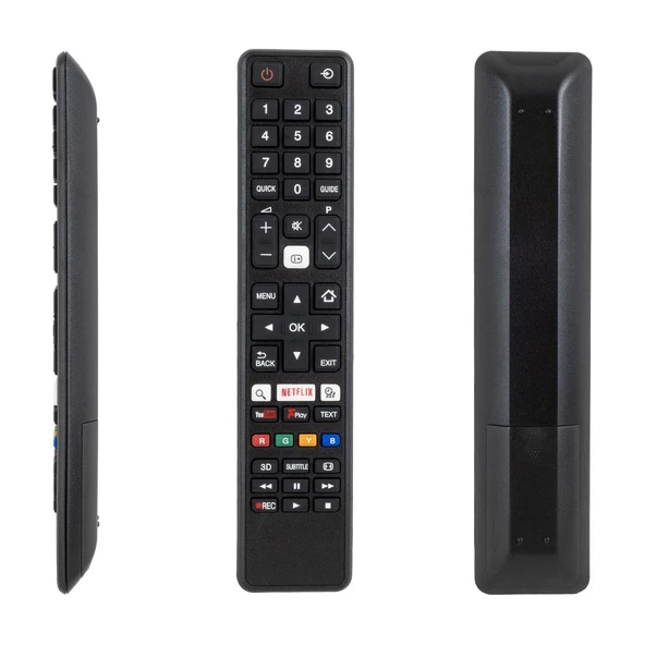 Ayt Weko Kl Toshiba Ct-8069 Netflix Youtube Tuşlu Siyah Lcd Led Tv Kumandası Uzaktan Kumanda ürün görseli 1