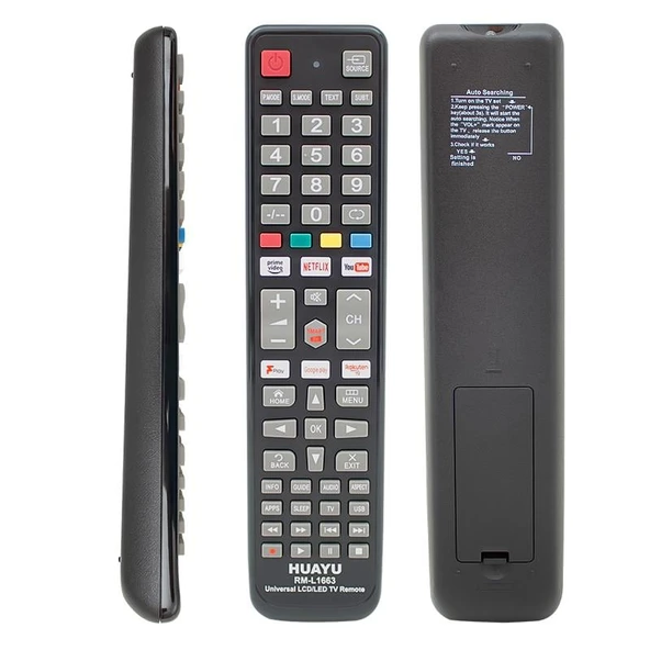 Ayt Huayu RM-L1663 Netflix YouTube Prime Video-Google Play Tuşlu Universal Lcd Led Tv Kumandası Akıllı Kumanda ürün görseli 1