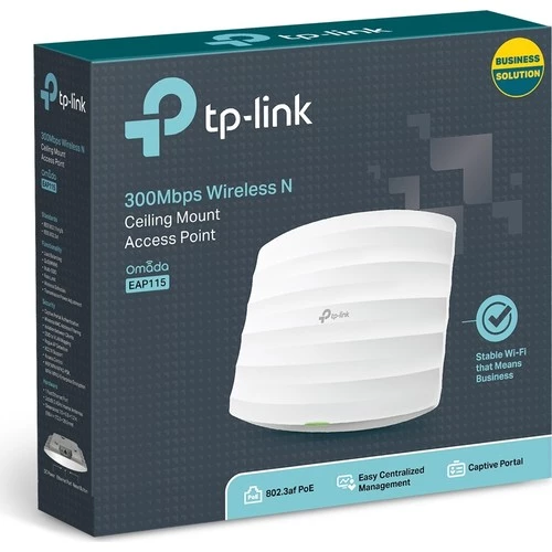 TP-LINK EAP115 300 MBPS POE KABLOSUZ N TAVAN TİPİ ACCESS POINT - Resim 4