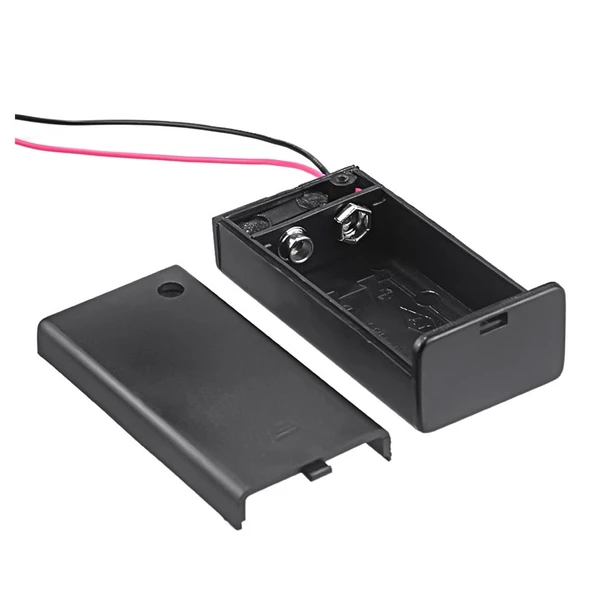 KAPAKLI AÇMA/KAPAMA ANAHTARLI 9 VOLT PİL YUVASI (IC-233D) ürün görseli 1