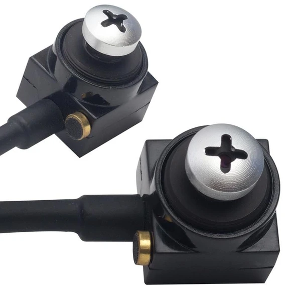 Ayt Pm-19312 3.6Mm 800 Tvl 1-4 Sensör Mikrofonlu Vida Tip Mini Kamera Dvr Kayıt Cihazı İçin Gizz li Kamera ürün görseli 1
