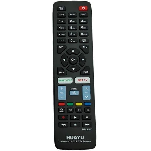 Ayt Kl Rm-L1587 Samsung Lg Sony Philips Panasonic Uyumlu Universal Akıllı Tv Kumandası Uzaktan Kumanda ürün görseli 1