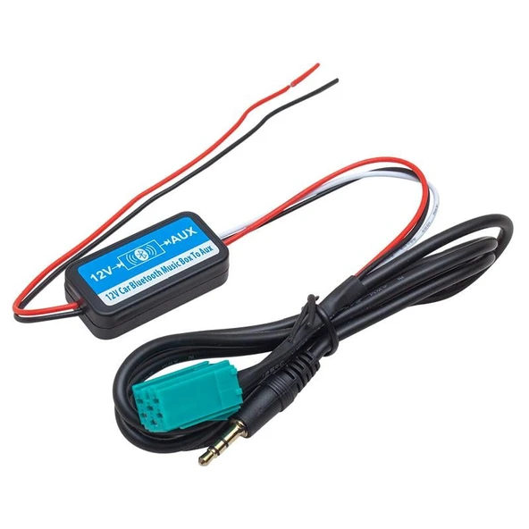 Powermaster Renault Marka Araç Uyumlu Aux Bluetooth Kablo Kiti Dönüştürücü Çevirici Oto Teyp İçin ürün görseli 1