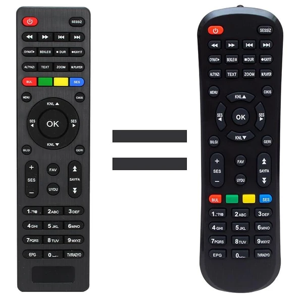 WEKO KR MERSAT VIP*HOMETECH*KORAX*TECHNİKSAT MİNİ HD* STARCOM 2000-2050 HD KUMANDA (2087=17372) ürün görseli 1