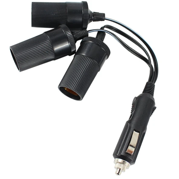 Powermaster Çakmak Fiş Çoklayıcı 3 lü 1 Erkek 3 Dişi Oto Çakmaklık Çoğaltıcı Araç İçin ürün görseli 1