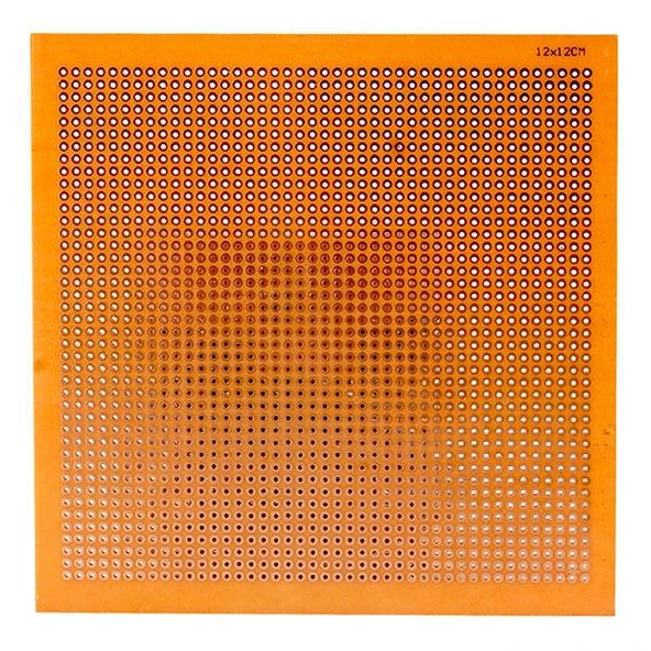 Ayt Plaket Bakır Delikli 12x12 Cm Pertinaks 120x120mm ürün görseli 1
