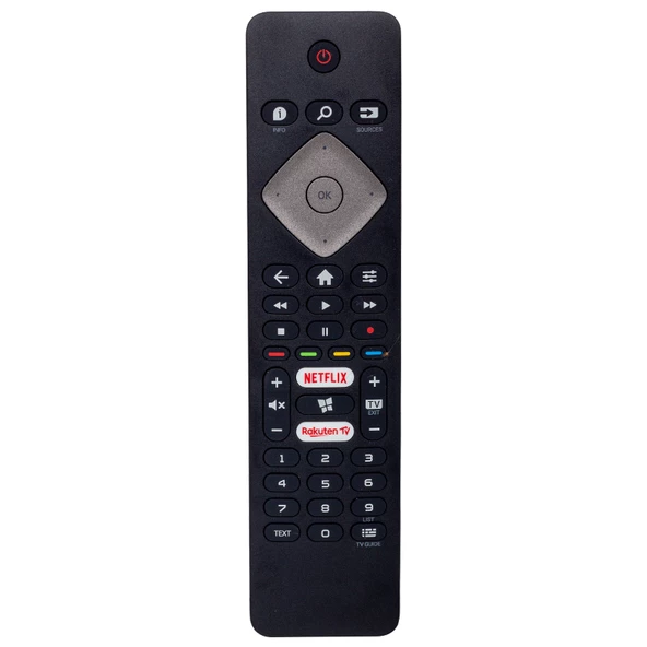 Ayt Philips Uyumlu Netflix Rakuten Tv Tuşlu Led Tv Kumanda BRC0884301-01 Uzaktan Kumanda ürün görseli 1