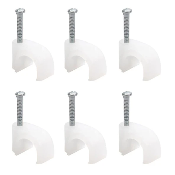 POWERMASTER 1 NUMARA ÇELİK ÇİVİLİ 4 MM KROŞE (100LÜ POŞET)(KORDON KABLOLARI İÇİN) ürün görseli 1