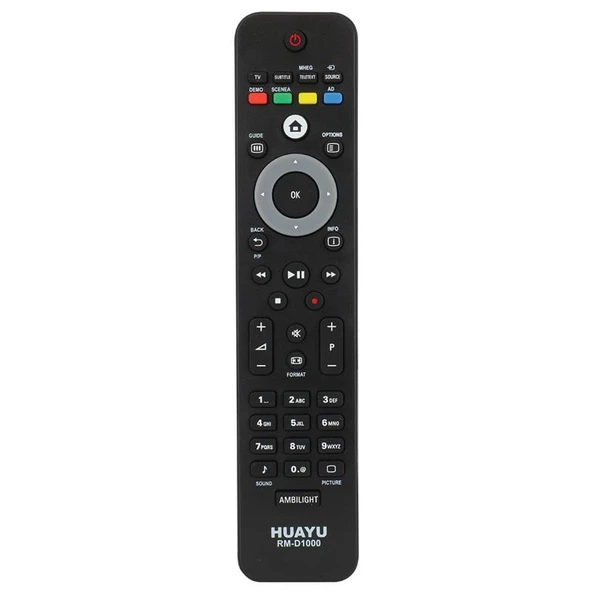 HUAYU KL PHILIPS RM-D1000 SMART/AMBILIGHT TUŞLU BLİSTERLİ LCD LED TV KUMANDA ürün görseli 1