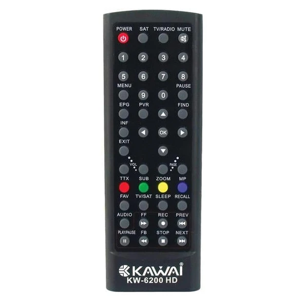 KR KAWAİ KW-6200 HD UYDU KUMANDASI (31808=31533) ürün görseli 1