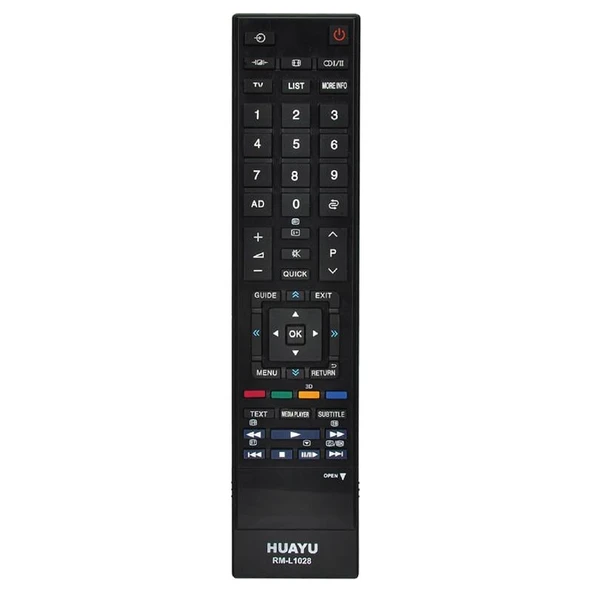 HUAYU KL RM-L1028 3D TOSHIBA BLİSTERLİ LCD LED TV KUMANDA ürün görseli 1