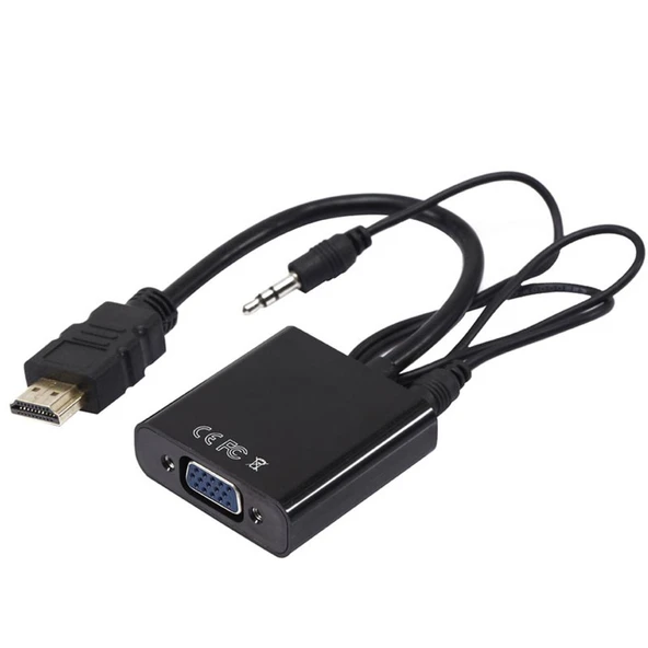 Ayt Powermaster Pm-32015 Hdmı To Vga Çevirici Adaptör Ses Çıkışlı Hdmı Girişini Vga Çıkışına Dönüştürücü ürün görseli 1