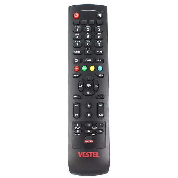 WEkO KR VESTEL RECORD TUŞLU LCD KUMANDA (7050=33184) ürün görseli 1