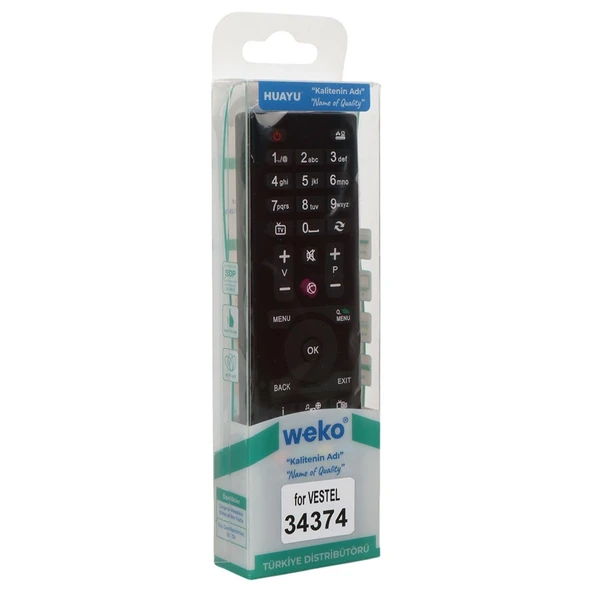 WEKO KL VESTEL-SEG-REGAL YUVARLAK GÖBEK MİNİ LCD LED TV KUMANDA (40143=34374) ürün görseli 1