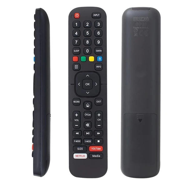 WEKO KL STRONG SMART NETFLIX-YOUTUBE-MEDIA TUŞLU LCD LED TV KUMANDA ürün görseli 1