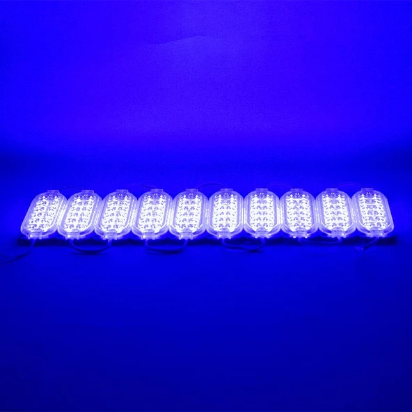 POWERMASTER MODÜL LED 24V 2.4W TEK MAVİ BEYAZ 2835 - Resim 2