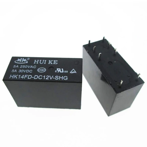 12 VOLT ROLE ÇİFT KONTAK 8 BACAK ürün görseli 1