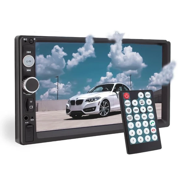 Magicvoice Mv-5418 USB SD FM Radyo AUX Bluetooth 7 İnç Araç Dokunmatik Mekaniksiz Oto Teyp Dubble Teyp ürün görseli 1