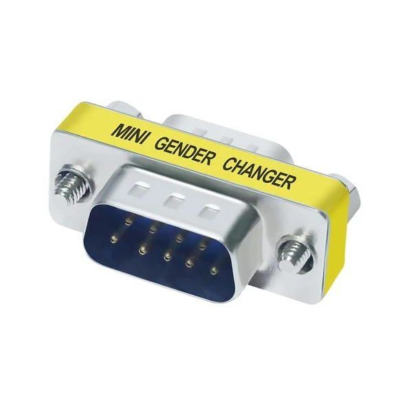 9 PİN ERKEK/ERKEK ÇEVİRİCİ (RS-232 ERKEK ERKEK ARA) ürün görseli 1