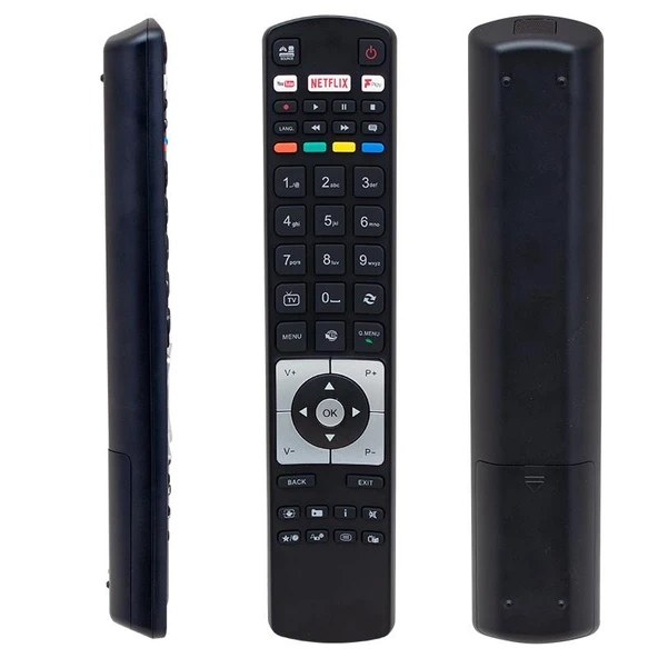WEKO KL VESTEL RC 5118F BLACK FPLAY NETFLIX-YOUTUBE-PLAY TUŞLU LCD LED TV KUMANDA ürün görseli 1
