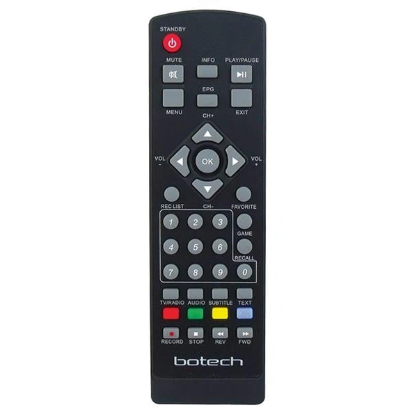 WEKO KR BOTECH BC-7200 FTA USB*ACIKO KAYITLI UYDU KUMANDASI ürün görseli 1
