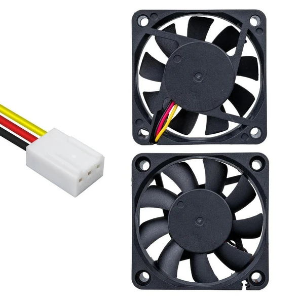 Powermaster PM-7766 70x70x15 Mm 3 Pinli Kasa Fanı 7x7 Cm Bilgisayar Soğutucu Fan ürün görseli 1