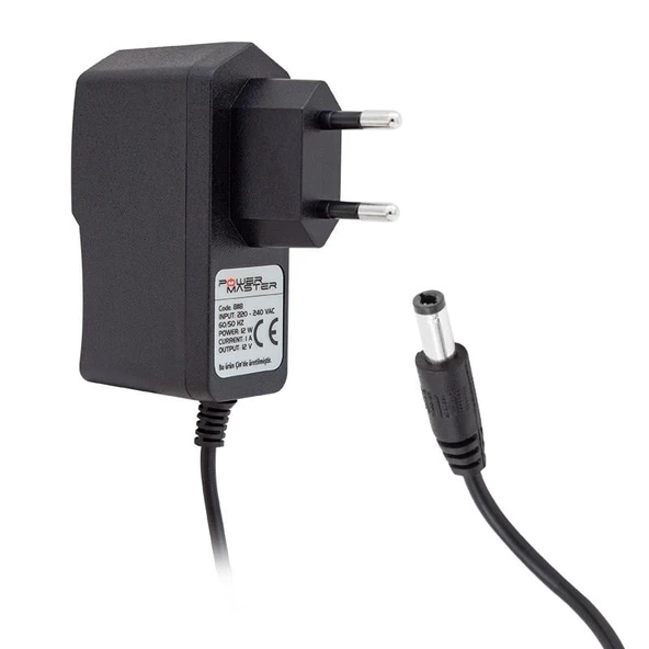 Powermaster 12 Volt 1 Amper Priz Tip Uydu Alıcı Cihazı Adaptörü Plastik Kasa Adaptör 5.5 2.5 Uç ürün görseli 1