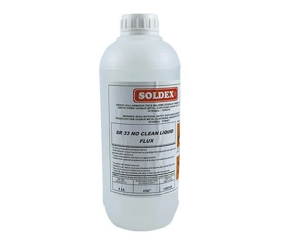 SOLDEX SR-33 * SR-3301 TEMİZLİK GEREKTİRMEYEN 1 LİTRE SIVI FLUX (SR 3301) ürün görseli 1