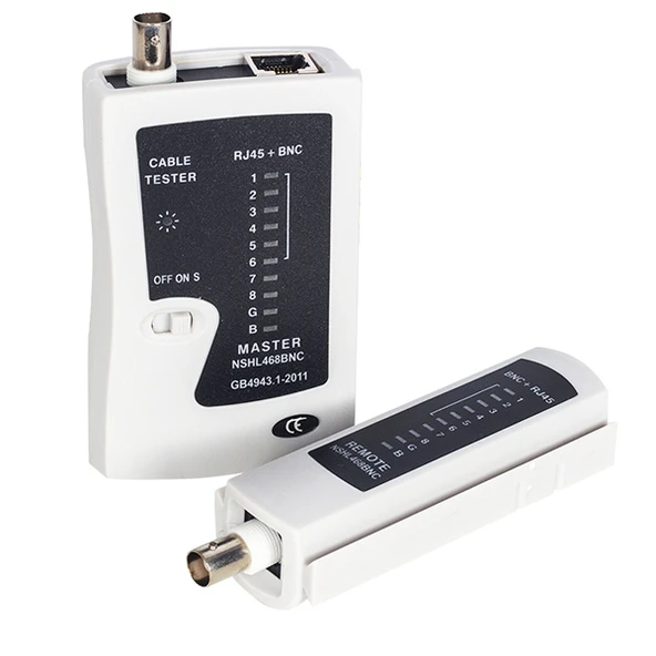 Powermaster Rj45 Rj11 BNC Kablo Ethernet Telefon İnternet Kablosu Test Cihazı Ölçüm Aleti ürün görseli 1