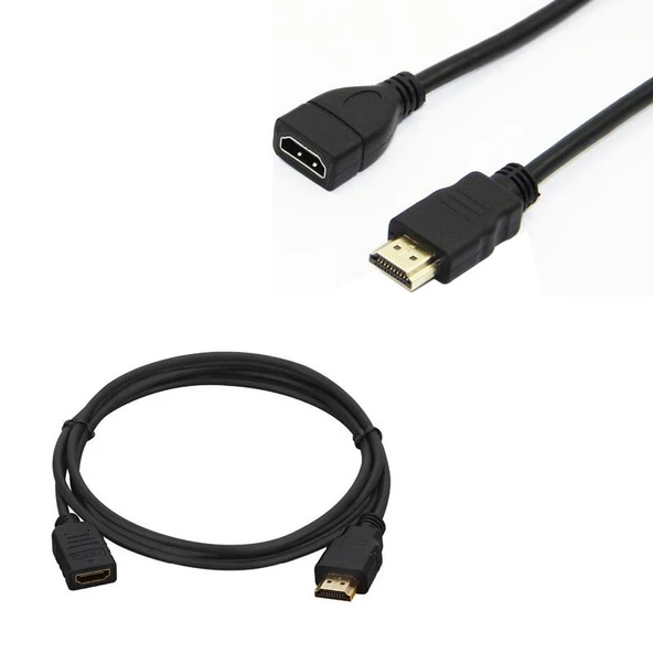 Powermaster Erkek Dişi 30 Cm Uzatma HDMI Kablo Bir Erkek Dişi Uçlu Hdmi Kablo ürün görseli 1