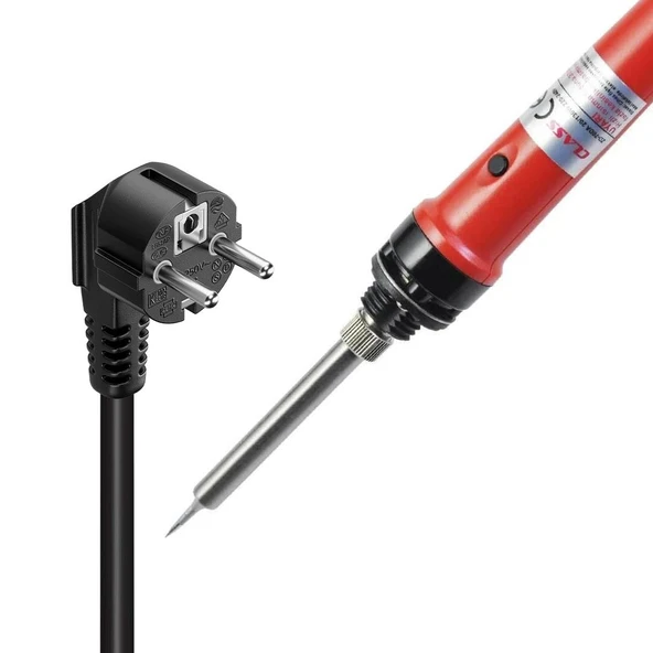 Powermaster Zd-70D 20-130 Watt Plastik Başlıklı Korumalı Buton Ayarlı Kalem Lehim Havya Makinası 220V Priz Tipi ürün görseli 1