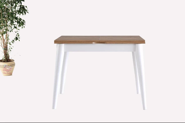 Yanlardan Açılır Katlanır Büyüyen Kare Masa  75x80 cm ürün görseli 1