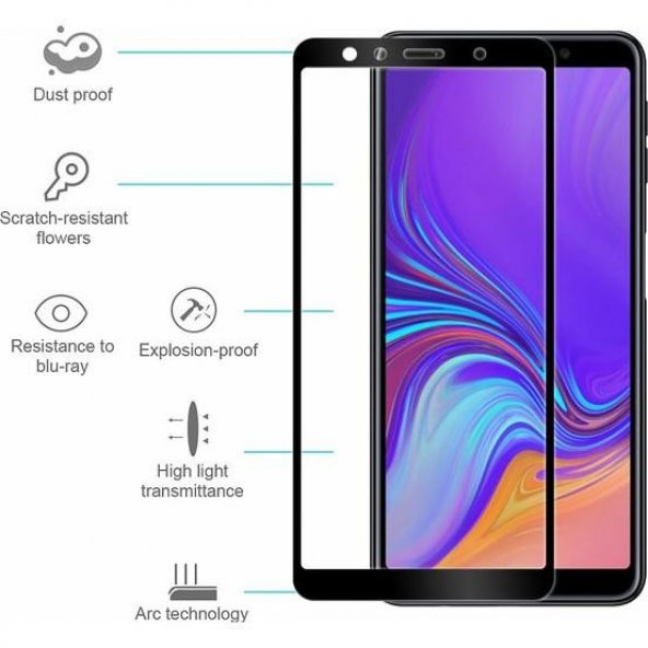 Samsung Galaxy A9 2018 6D Nano Kırılmaz Cam Ekran Koruyucu Plastik ve Cam Karışımı ürün görseli 1