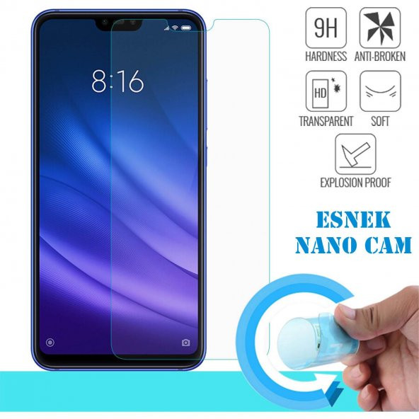 Xiaomi Mi 8 Lite Nano Kırılmaz Cam Ekran Koruyucu Plastik ve Cam Karışımı ürün görseli 1