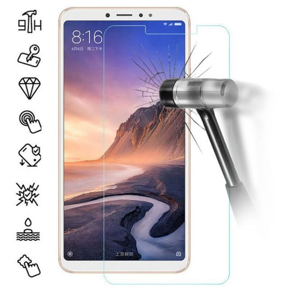Xiaomi Mi Max 3 Temperli Kırılmaz Cam Ekran Koruyucu ürün görseli 1