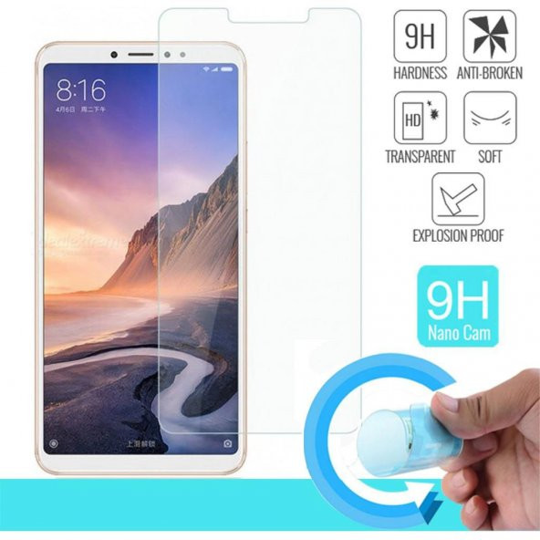 Xiaomi Mi Max 3 Esnek Nano Cam Ekran Koruyucu Cam ve Plastik Karışımı ürün görseli 1