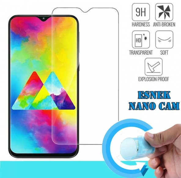 Samsung Galaxy M20 Nano Kırılmaz Cam Ekran Koruyucu Plastik ve Cam Karışımı ürün görseli 1