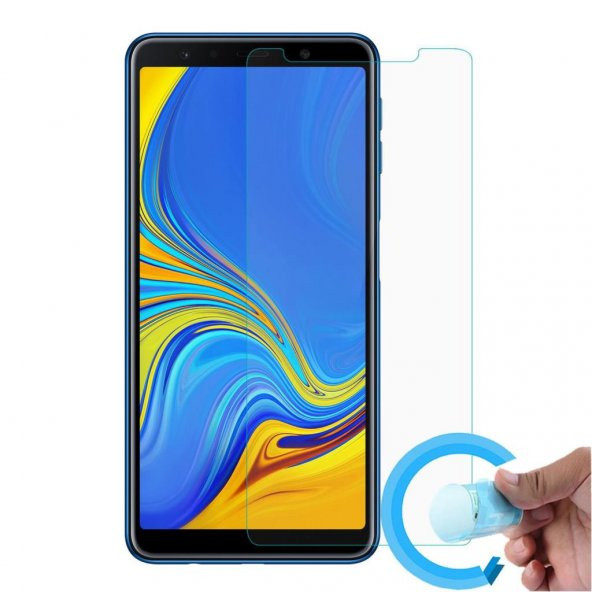 Samsung Galaxy A7 2018 Nano Teknoloji Kırılmaz Cam Ekran Koruyucu Plastik ve Cam Karışımı ürün görseli 1