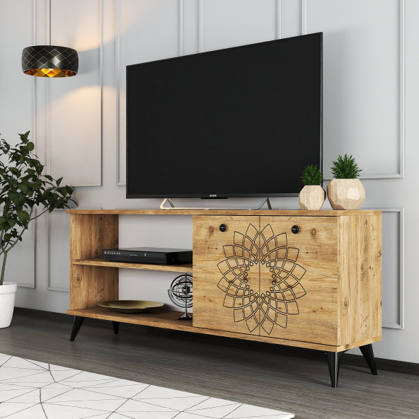 Moxen Mobilya TY3 Desenli Raflı Tv Ünitesi ürün görseli 1