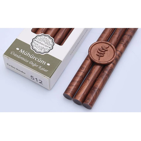 Mühür Mumu Çubuk 11mmx120mm 10 lu Paket Model: 512 KOYU BRONZ MAT ürün görseli 1
