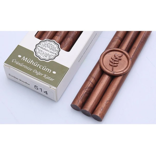 Mühür Mumu Çubuk 11mmx120mm 10 lu Paket Model: 514 BRONZ OKSİT ürün görseli 1