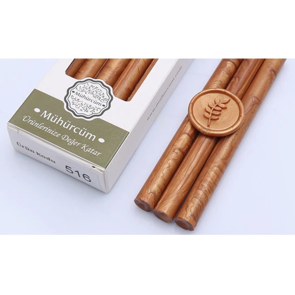 Mühür Mumu Çubuk 11mmx120mm 10 lu Paket Model: 516 BAKIR ALTIN ürün görseli 1