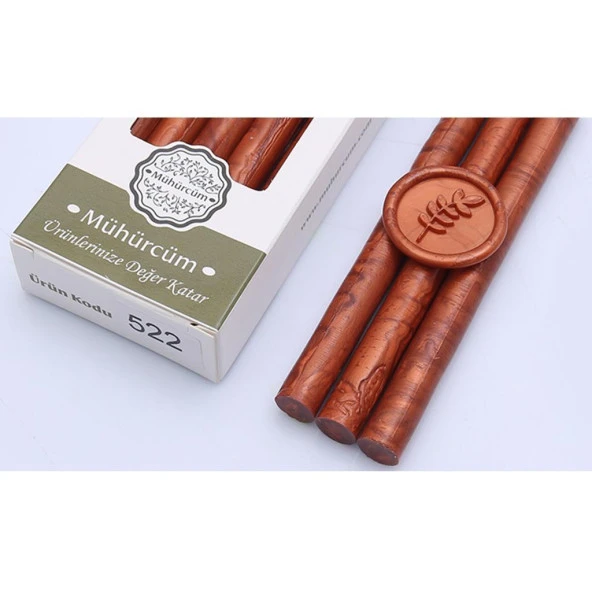 Mühür Mumu Çubuk 11mmx120mm 10 lu Paket Model: 522 BAKIR SATEN ürün görseli 1