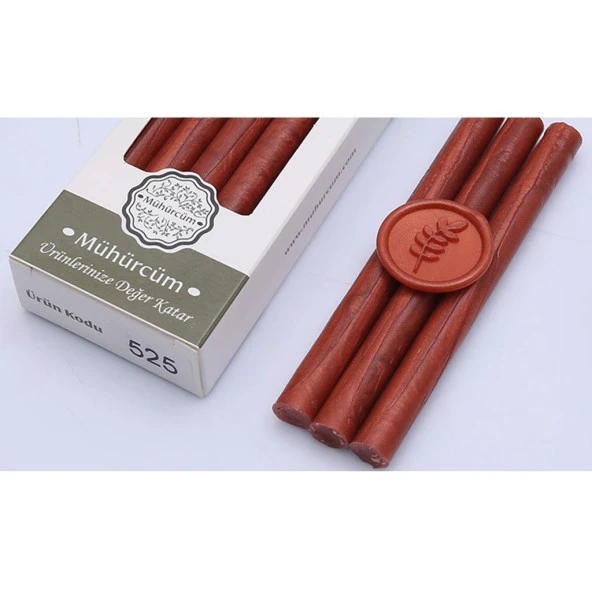 Mühür Mumu Çubuk 11mmx120mm 10 lu Paket Model: 525 BAKIR MERCAN ürün görseli 1