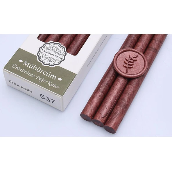 Mühür Mumu Çubuk 11mmx120mm 10 lu Paket Model: 537 GÜL BAKIR ürün görseli 1