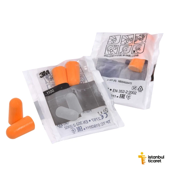 3M 1100 Kulak Tıkacı 200 Çift - Resim 3