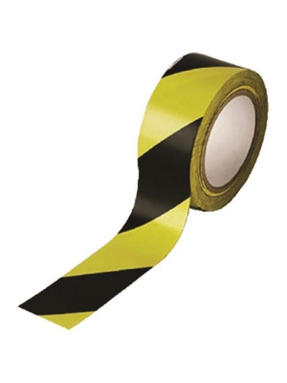 MAS YER ISARET BANDI 50MM X 27M 2653 SARI/SIYAH ürün görseli 1