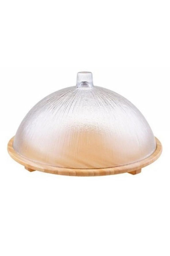 Bambum Kuga Cam Kapaklı Kek Fanusu 30 cm B3625 ürün görseli 1