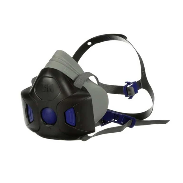 3M HF-802 Secure Click Orta Boy Yarım Yüz Maske - Resim 2